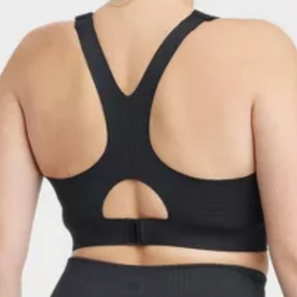 All In Motion High Support Bonded Black Sports Bra Size 4X - Picture 2 of 16